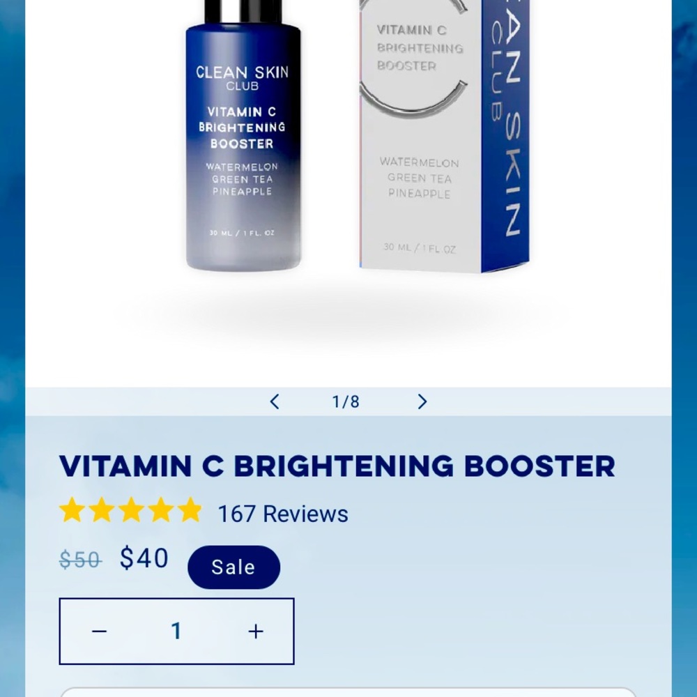 Clean clear club Vitamin C Brightening Booster